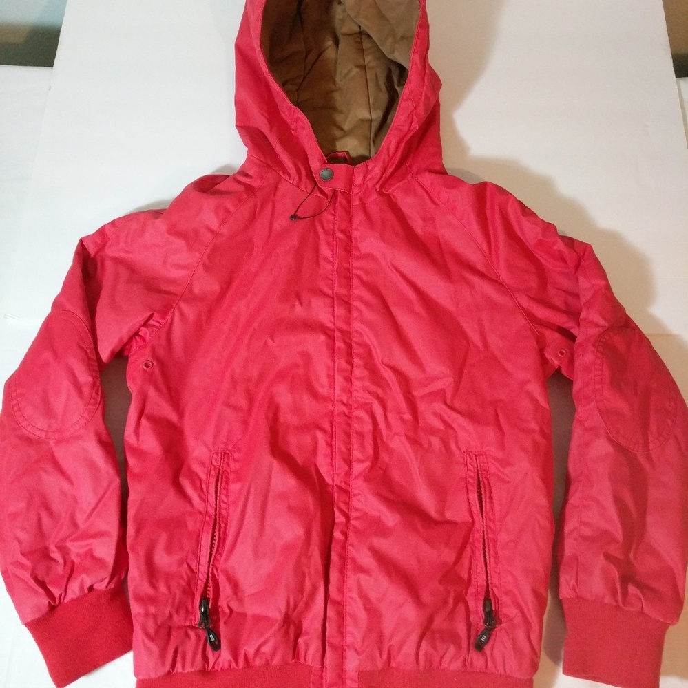 Zara boys Hoodie Jacket Red Full Zip Boys Sz 11/12